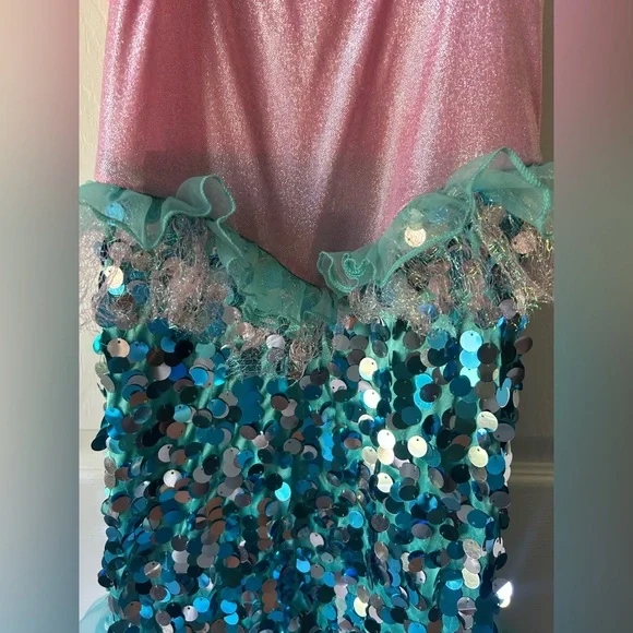 Pink and Blue Mermaid Kids Costume - Picture 4 of 4